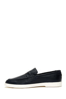 Erkek Lacivert Deri Loafer | Derimod Erkek Lacivert Deri Loafer | Derimod