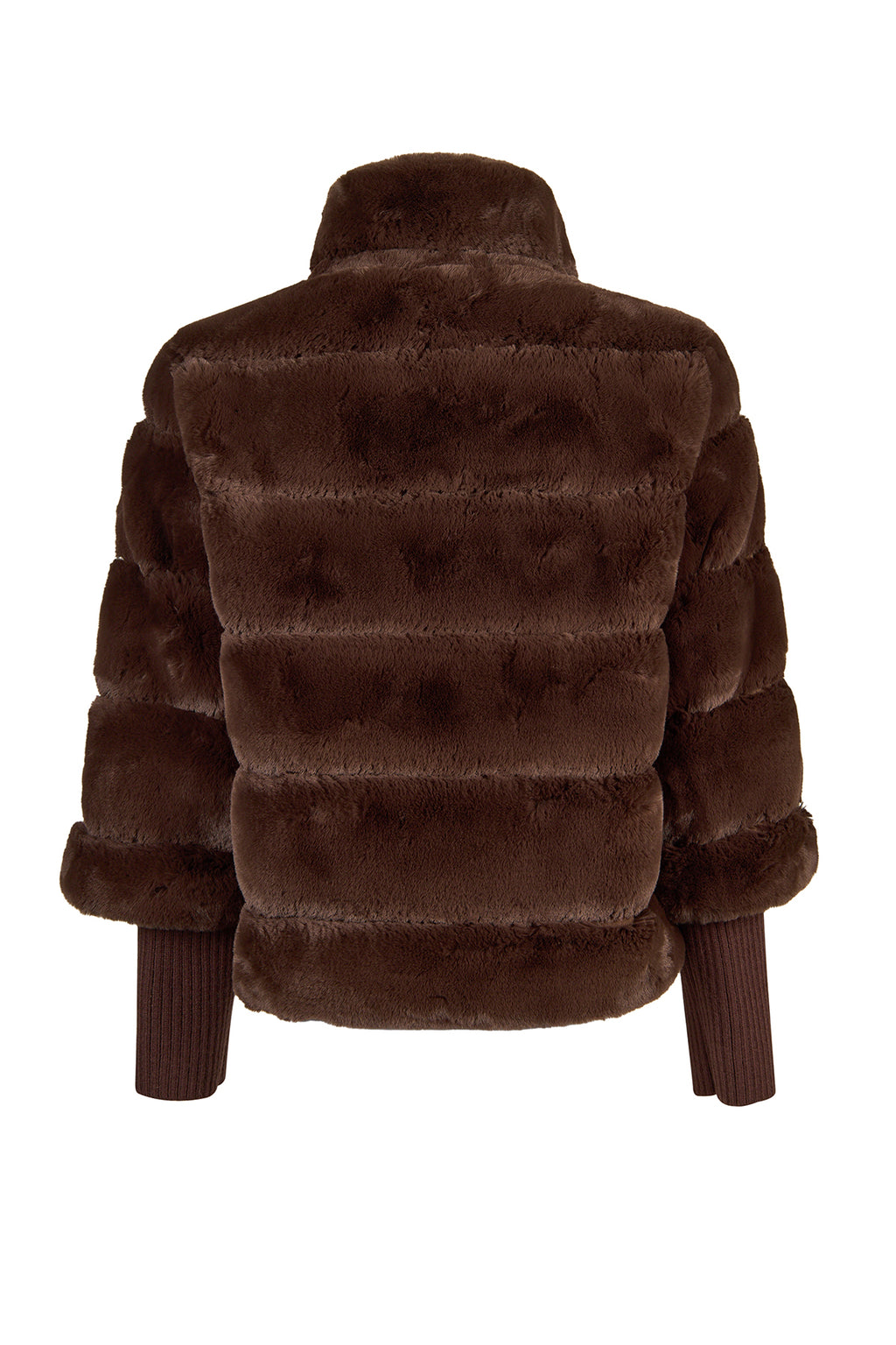Dolomiti Kadın Kahverengi Kısa Teddy Mont