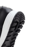 Kadın Siyah Kalın Tabanlı Deri Sneaker | Derimod Kadın Siyah Kalın Tabanlı Deri Sneaker | Derimod