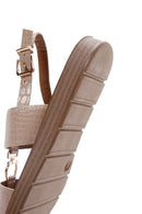 Women's Beige Ankle Strap Sandals | Derimod Women's Beige Ankle Strap Sandals | Derimod