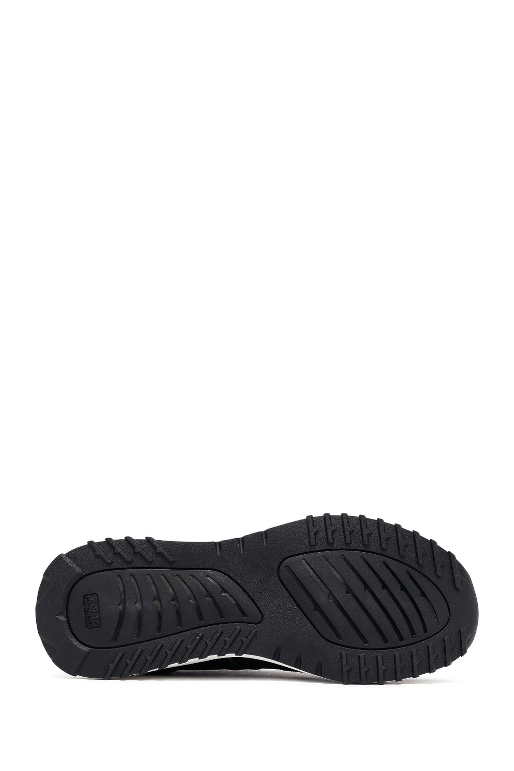 Kadın Siyah Bağcıklı Kalın Tabanlı Deri Sneaker