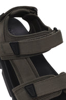 Geox Men's Green Xand 2s Fabric Sandals | Derimod Geox Men's Green Xand 2s Fabric Sandals | Derimod