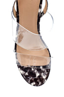 Women's Transparent Strappy Heeled Sandals | Derimod Women's Transparent Strappy Heeled Sandals | Derimod