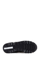 Kadın Siyah Süet Deri Detaylı Sneaker | Derimod Kadın Siyah Süet Deri Detaylı Sneaker | Derimod