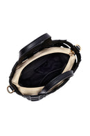 Woman Black Long Strap Knitted Shoulder Bag | Derimod Woman Black Long Strap Knitted Shoulder Bag | Derimod