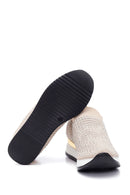 Kadın Bej Taşlı Sneaker | Derimod Kadın Bej Taşlı Sneaker | Derimod