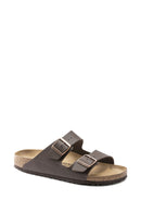 Birkenstock Erkek Kahverengi Bırko-Flor Terlik | Derimod Birkenstock Erkek Kahverengi Bırko-Flor Terlik | Derimod