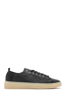 Men's Black Lace-up Leather Sneaker | Derimod Men's Black Lace-up Leather Sneaker | Derimod