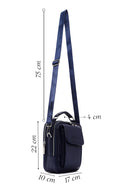 Men's Navy Blue Crossbody Bag | Derimod Men's Navy Blue Crossbody Bag | Derimod