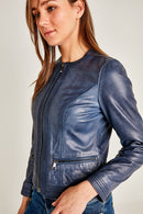 Tanya Women's Leather Jacket | Derimod Tanya Women's Leather Jacket | Derimod