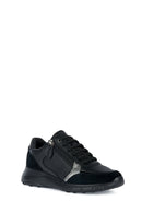 Geox Women's Black Alleniee Suede Detailed Sneaker | Derimod Geox Women's Black Alleniee Suede Detailed Sneaker | Derimod