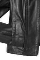 Cherie Women's Black Short Leather Coat | Derimod Cherie Women's Black Short Leather Coat | Derimod