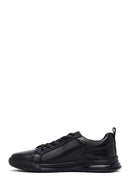 Erkek Siyah Bağcıklı Deri Casual Sneaker | Derimod Erkek Siyah Bağcıklı Deri Casual Sneaker | Derimod