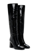 Women's Patent Leather Heeled Boots | Derimod Women's Patent Leather Heeled Boots | Derimod