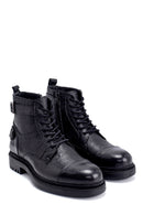 Men's Leather Buckle Detailed Boots | Derimod Men's Leather Buckle Detailed Boots | Derimod