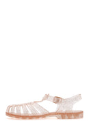 Women's Gold Ankle Strap Jelly Sandals | Derimod Women's Gold Ankle Strap Jelly Sandals | Derimod