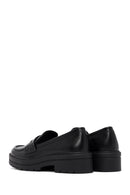 Kadın Siyah Kalın Tabanlı Maskülen Loafer | Derimod Kadın Siyah Kalın Tabanlı Maskülen Loafer | Derimod