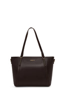 Woman Brown Long-Strap Classic Shoulder Bag | Derimod Woman Brown Long-Strap Classic Shoulder Bag | Derimod