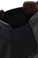Male Black Leather Casual Chelsea Boots | Derimod Male Black Leather Casual Chelsea Boots | Derimod