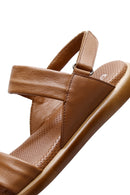 Women's Tan Leather Comfort Sandals | Derimod Women's Tan Leather Comfort Sandals | Derimod