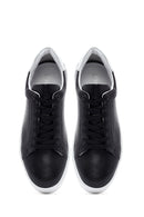 Men's Black Lace-up Leather Sneaker | Derimod Men's Black Lace-up Leather Sneaker | Derimod