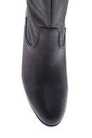 Women's Leather Cowboy Heeled Boots | Derimod Women's Leather Cowboy Heeled Boots | Derimod
