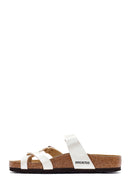 Birkenstock Kadın Beyaz Mayari Graceful Tokalı Terlik | Derimod Birkenstock Kadın Beyaz Mayari Graceful Tokalı Terlik | Derimod