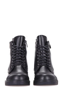 Zippered Women's Leather Boots | Derimod Zippered Women's Leather Boots | Derimod