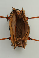 Tan Women's Shoulder Bag with Staple Detail | Derimod Tan Women's Shoulder Bag with Staple Detail | Derimod