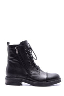 Women's Zipper Detailed Leather Boots | Derimod Women's Zipper Detailed Leather Boots | Derimod