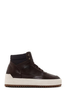 Men's Brown Thick-Sole Leather Sports Boots | Derimod Men's Brown Thick-Sole Leather Sports Boots | Derimod