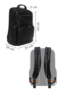 D-Pack Unisex Siyah Deri Sırt Çantası | Derimod D-Pack Unisex Siyah Deri Sırt Çantası | Derimod