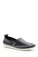 Kadın Dikiş Detaylı Deri Loafer | Derimod Kadın Dikiş Detaylı Deri Loafer | Derimod