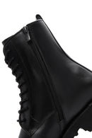 Men's Black Leather Zippered Boots | Derimod Men's Black Leather Zippered Boots | Derimod