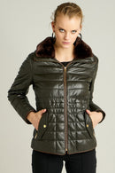 Linda Women's Leather Jacket | Derimod Linda Women's Leather Jacket | Derimod