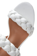 Women's White Thick Heeled Sandals | Derimod Women's White Thick Heeled Sandals | Derimod