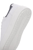 Erkek Beyaz Bağcıklı Deri Sneaker | Derimod Erkek Beyaz Bağcıklı Deri Sneaker | Derimod