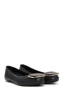 Women's Black Leather Ballerinas | Derimod Women's Black Leather Ballerinas | Derimod