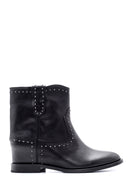 Women's Studded Detailed Leather Boots | Derimod Women's Studded Detailed Leather Boots | Derimod