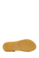 Women's Ecru Comfort Sandals | Derimod Women's Ecru Comfort Sandals | Derimod