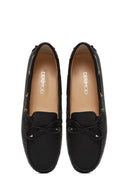 Kadın Siyah Fiyonklu Deri Loafer | Derimod Kadın Siyah Fiyonklu Deri Loafer | Derimod