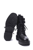 Kadın Deri Çift Tokalı Postal Bot | Derimod Kadın Deri Çift Tokalı Postal Bot | Derimod