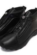 Men's Black Lace-Up Thick-Soled Leather Casual Boot | Derimod Men's Black Lace-Up Thick-Soled Leather Casual Boot | Derimod