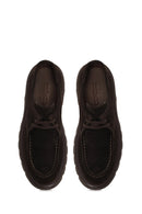 Male Brown Lace-Up Thick-Soled Suede Casual Shoes | Derimod Male Brown Lace-Up Thick-Soled Suede Casual Shoes | Derimod