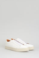 White Men's Leather Sneaker | Derimod White Men's Leather Sneaker | Derimod
