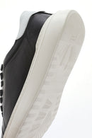 Men's Black Lace-up Thick-Sole Leather Sneaker | Derimod Men's Black Lace-up Thick-Sole Leather Sneaker | Derimod