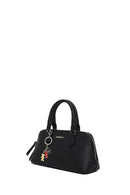 Woman Black Long-Strap Charm Shoulder Bag | Derimod Woman Black Long-Strap Charm Shoulder Bag | Derimod
