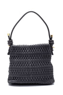 Women's Knitted Detailed Shoulder Bag | Derimod Women's Knitted Detailed Shoulder Bag | Derimod