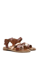 Women's Brown Ankle Buckle Leather Sandals | Derimod Women's Brown Ankle Buckle Leather Sandals | Derimod