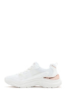 Skechers Women's White Hazel - Faye Thick Sole Sneaker | Derimod Skechers Women's White Hazel - Faye Thick Sole Sneaker | Derimod